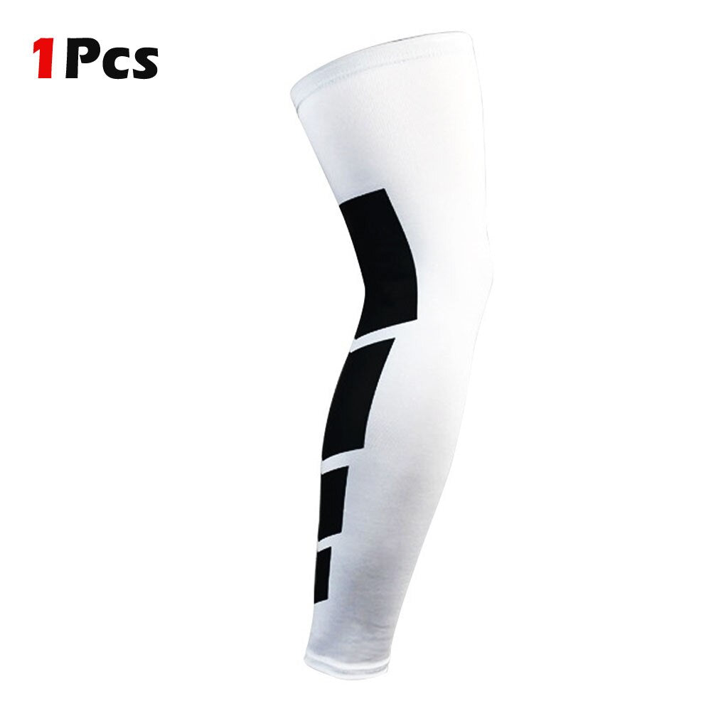 Golfer Full Length Leg Compression Sleeve, Basketball Knee Brace Protect Calf, Shin Splint Support for Pain Relief and Recovery.