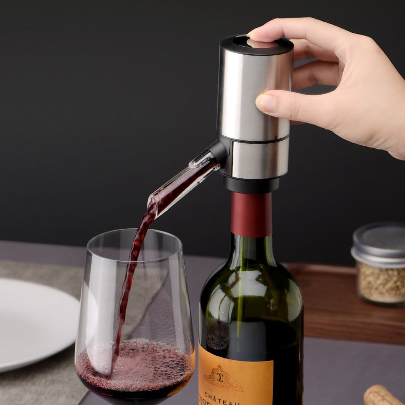 20% OFF. You may choose more than one discounted item with purchase of at least one full price item. New Stainless-steel Battery-Operated Electric Wine Decanter Wine Aerator and Dispenser