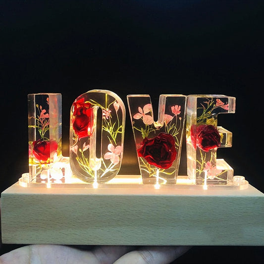 20% OFF. You may choose more than one discounted item with purchase of at least one full price item. Customized A To Z Letters, Dried Flower Night Light, Creative Romantic Table Lamp, Gift for Couple and lovers.