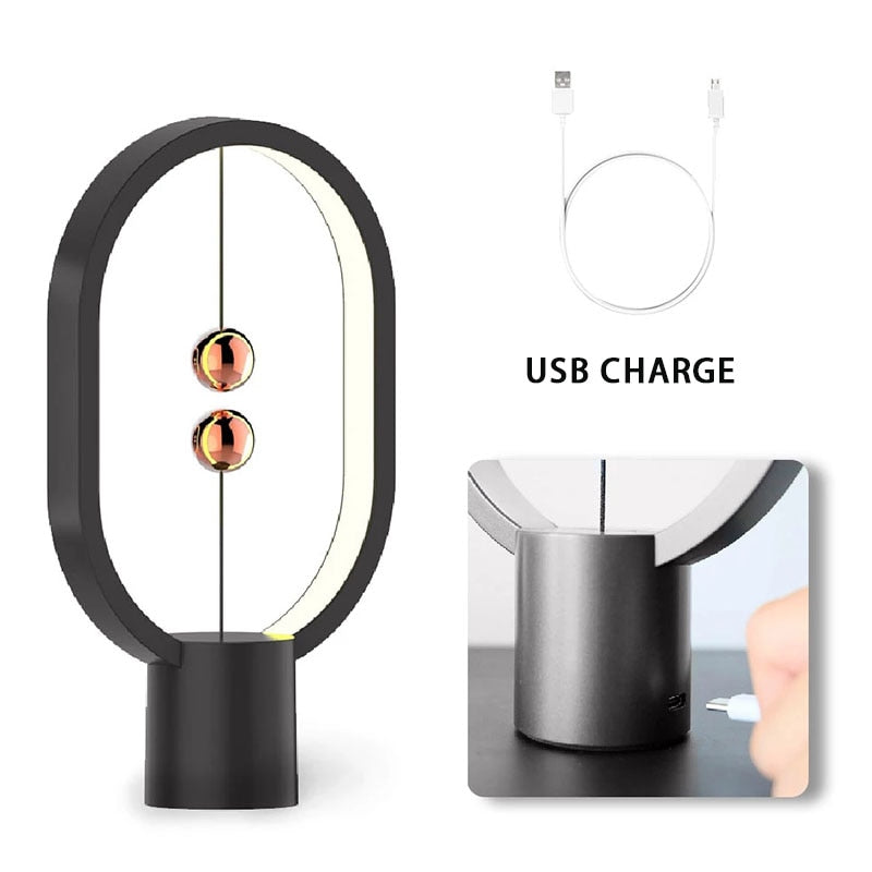 Creative, Unique and Decorative Table LED Mini Balance Light. Night Light Balance Lamp USB. Decorative Bedside Night Lamp for Bedroom, Living Room.