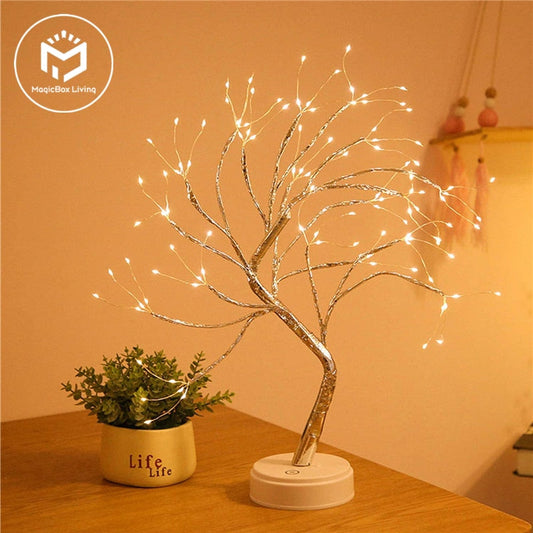 10% OFF. You may choose more than one discounted item with purchase of at least one full price item. LED Night Light Mini Tree, Copper Wire Garland Lamp for Kids, Home and Bedroom Decoration, Fairy Light lighting and Decor.