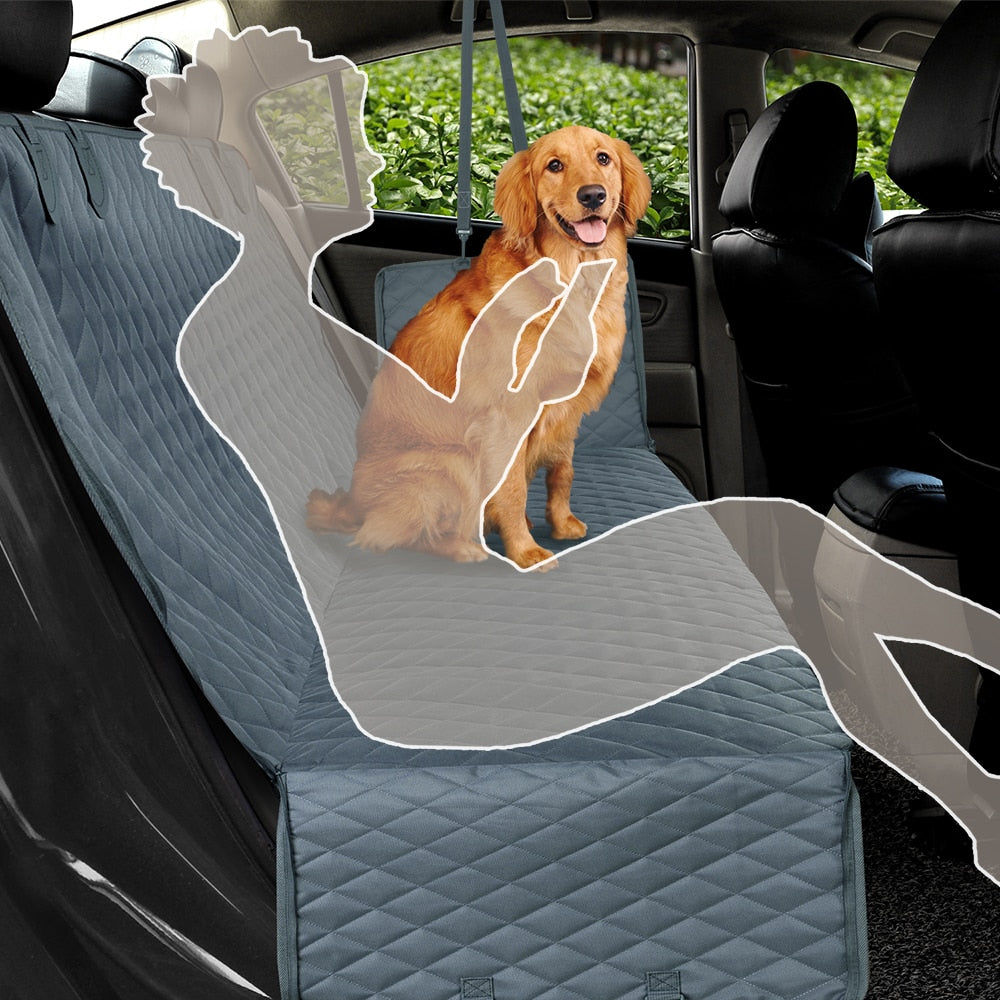 PETRAVEL Dog Car Seat Cover, Waterproof Pet Travel, Dog Carrier Hammock, Car Rear Back Seat Protector, Mat Safety Carrier for Dogs.