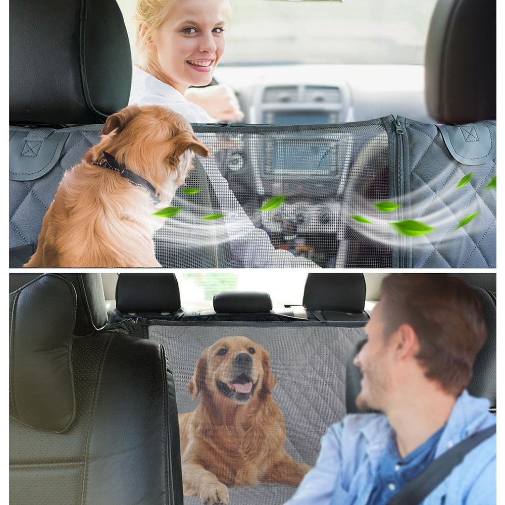 PETRAVEL Dog Car Seat Cover, Waterproof Pet Travel, Dog Carrier Hammock, Car Rear Back Seat Protector, Mat Safety Carrier for Dogs.