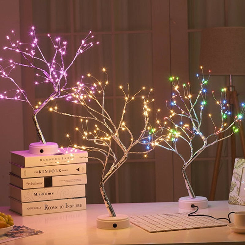 10% OFF. You may choose more than one discounted item with purchase of at least one full price item. LED Night Light Mini Tree, Copper Wire Garland Lamp for Kids, Home and Bedroom Decoration, Fairy Light lighting and Decor.