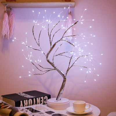 10% OFF. You may choose more than one discounted item with purchase of at least one full price item. LED Night Light Mini Tree, Copper Wire Garland Lamp for Kids, Home and Bedroom Decoration, Fairy Light lighting and Decor.