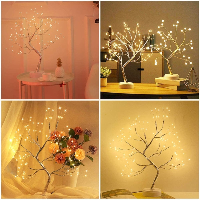 10% OFF. You may choose more than one discounted item with purchase of at least one full price item. LED Night Light Mini Tree, Copper Wire Garland Lamp for Kids, Home and Bedroom Decoration, Fairy Light lighting and Decor.