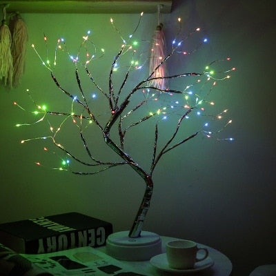 10% OFF. You may choose more than one discounted item with purchase of at least one full price item. LED Night Light Mini Tree, Copper Wire Garland Lamp for Kids, Home and Bedroom Decoration, Fairy Light lighting and Decor.