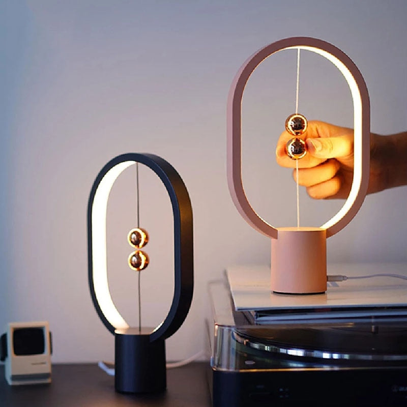 Creative, Unique and Decorative Table LED Mini Balance Light. Night Light Balance Lamp USB. Decorative Bedside Night Lamp for Bedroom, Living Room.