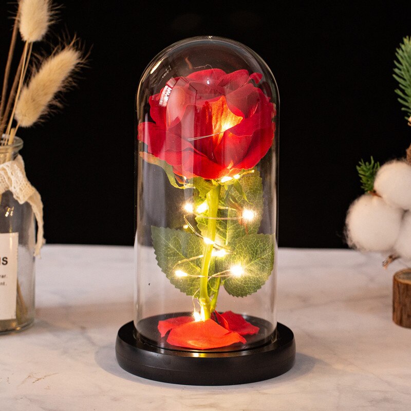 15% OFF. You may choose more than one discounted item with purchase of at least one full price item. Romantic Eternal Rose Led Night Lamp, Bedroom Bedside Lights. AAA Battery Powered, Batteries not Included.