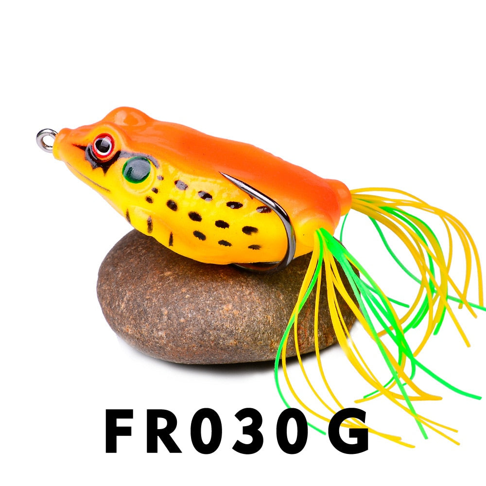 FREE GIFT with purchasing of at least one full price Non discounted item. Frog Lure Soft Tube Bait Plastic Fishing Lure with Fishing Hooks Topwater Ray Frog Artificial 3D Eyes Fishing Lures Set Fish