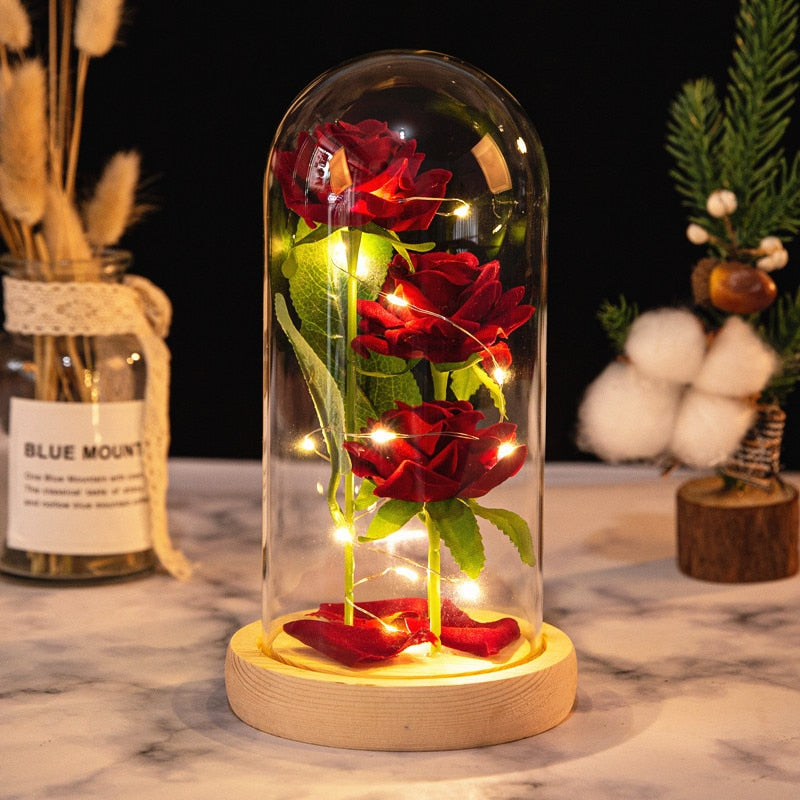 15% OFF. You may choose more than one discounted item with purchase of at least one full price item. Romantic Eternal Rose Led Night Lamp, Bedroom Bedside Lights. AAA Battery Powered, Batteries not Included.