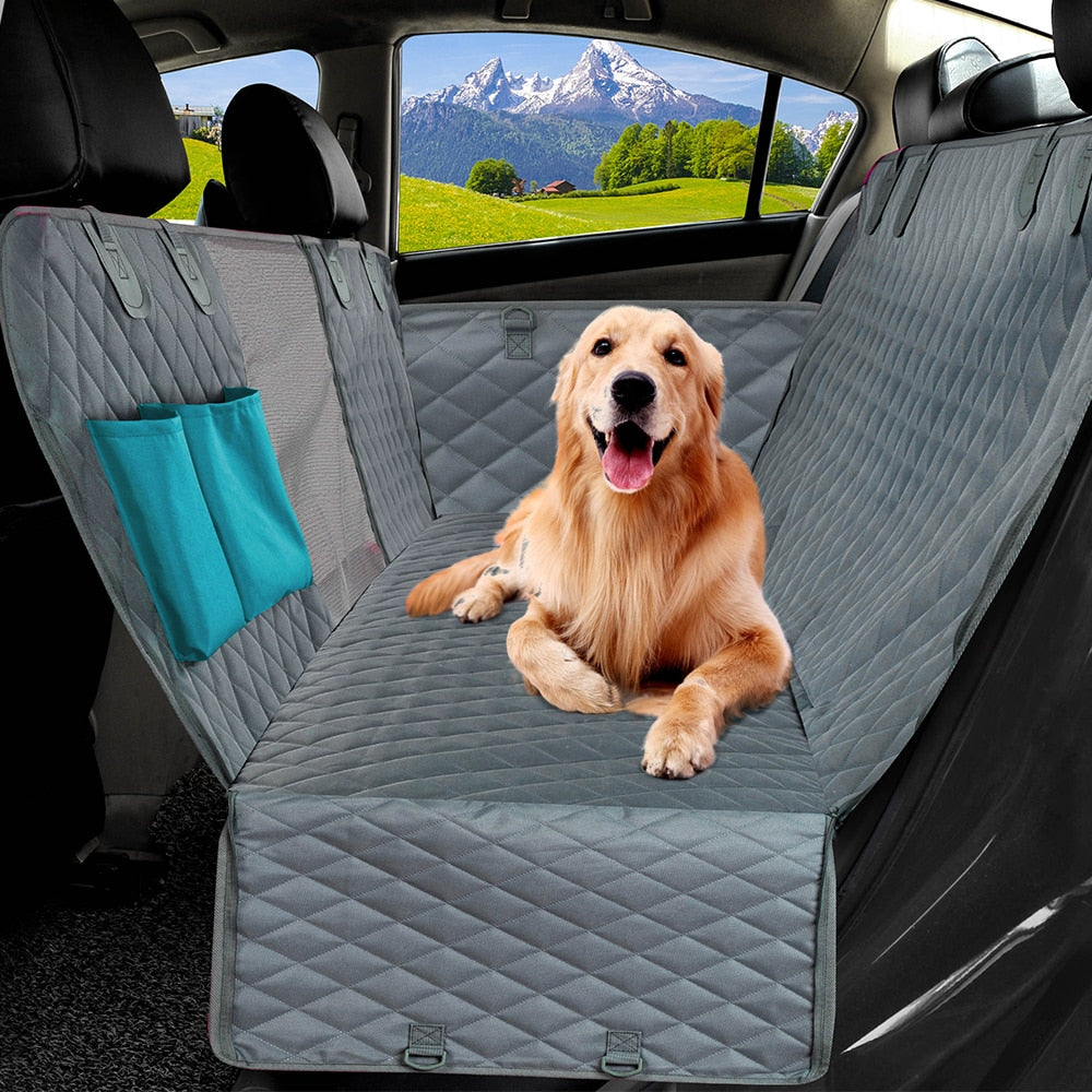 PETRAVEL Dog Car Seat Cover, Waterproof Pet Travel, Dog Carrier Hammock, Car Rear Back Seat Protector, Mat Safety Carrier for Dogs.