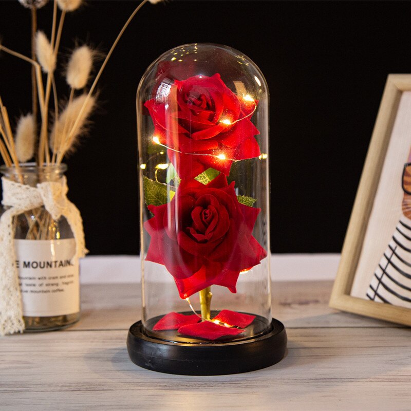 15% OFF. You may choose more than one discounted item with purchase of at least one full price item. Romantic Eternal Rose Led Night Lamp, Bedroom Bedside Lights. AAA Battery Powered, Batteries not Included.