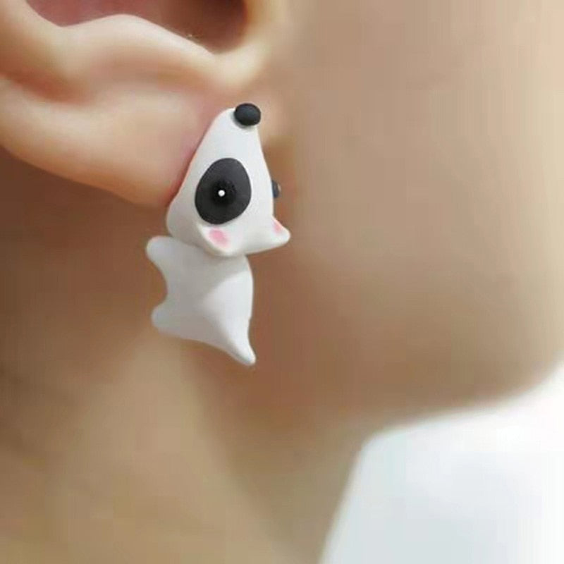 FREE GIFT - 2pcs Animal kids Earring, Cute Dinosaur, Little Dog, Whale, Clay Bite Ear Jewelry, Funny Gifts Fashion Accessories