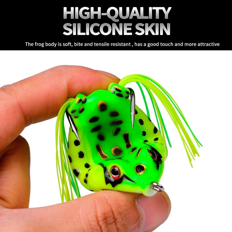 FREE GIFT with purchasing of at least one full price Non discounted item. Frog Lure Soft Tube Bait Plastic Fishing Lure with Fishing Hooks Topwater Ray Frog Artificial 3D Eyes Fishing Lures Set Fish