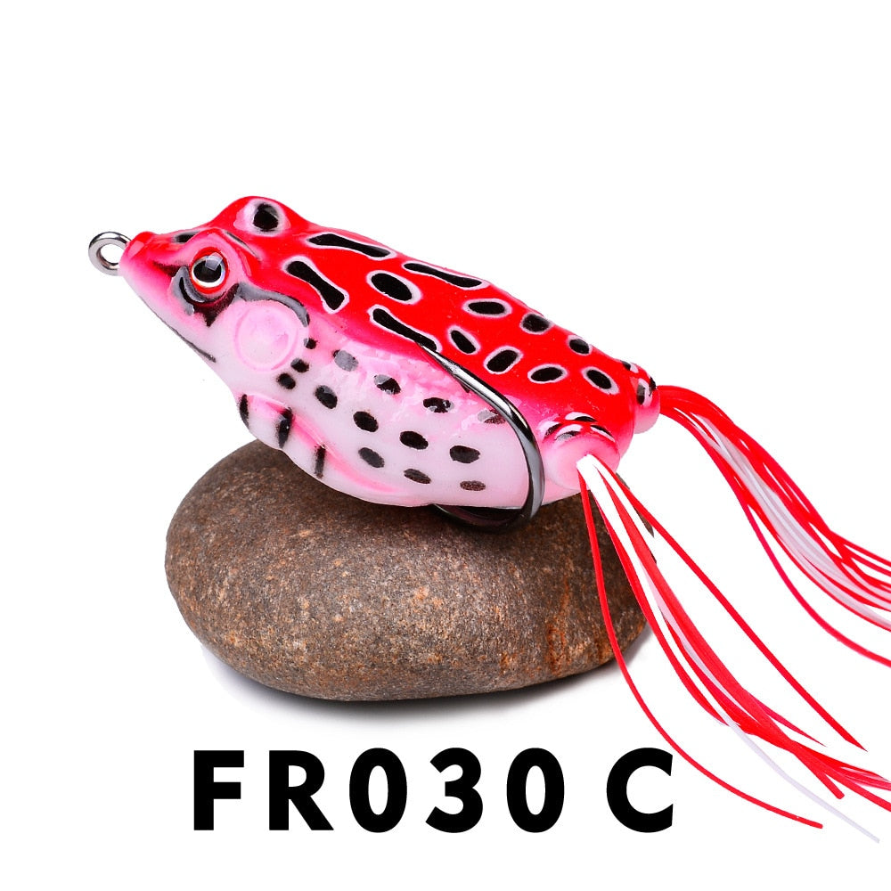 FREE GIFT with purchasing of at least one full price Non discounted item. Frog Lure Soft Tube Bait Plastic Fishing Lure with Fishing Hooks Topwater Ray Frog Artificial 3D Eyes Fishing Lures Set Fish