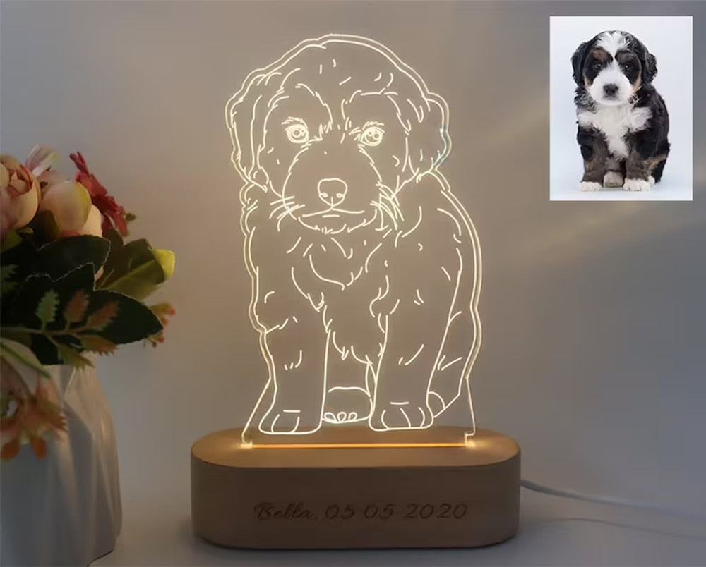 Personalized 3D Photo Lamp Custom Photo and Text Customization. Wedding, Anniversary, Birthday 3D Night Light Gifts. 15 Ordered