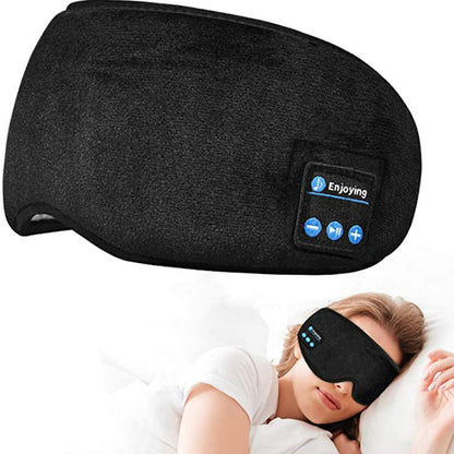 Bluetooth Sleeping Headphones, Eye Mask Sleep Headphones, Bluetooth Headband, Soft Elastic Comfortable Wireless Music Earphones with Microphone.